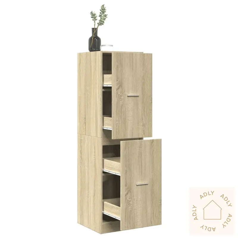 Apotekskap Sonoma Eik 40X41X144,5 Cm Konstruert Tre