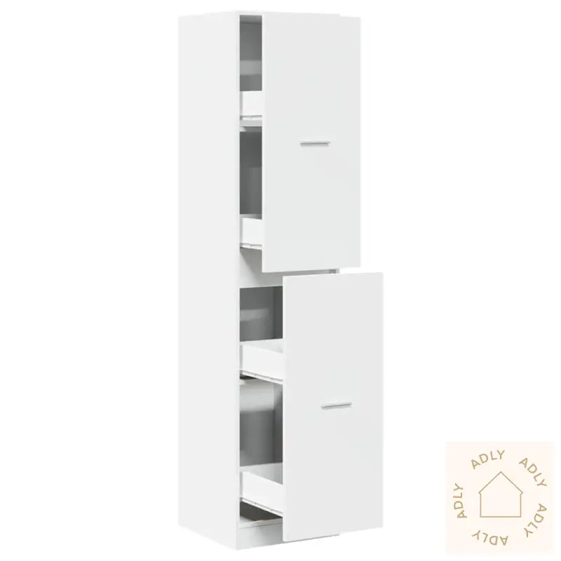 Apotekskap Hvit 40X41X174,5 Cm Konstruert Tre