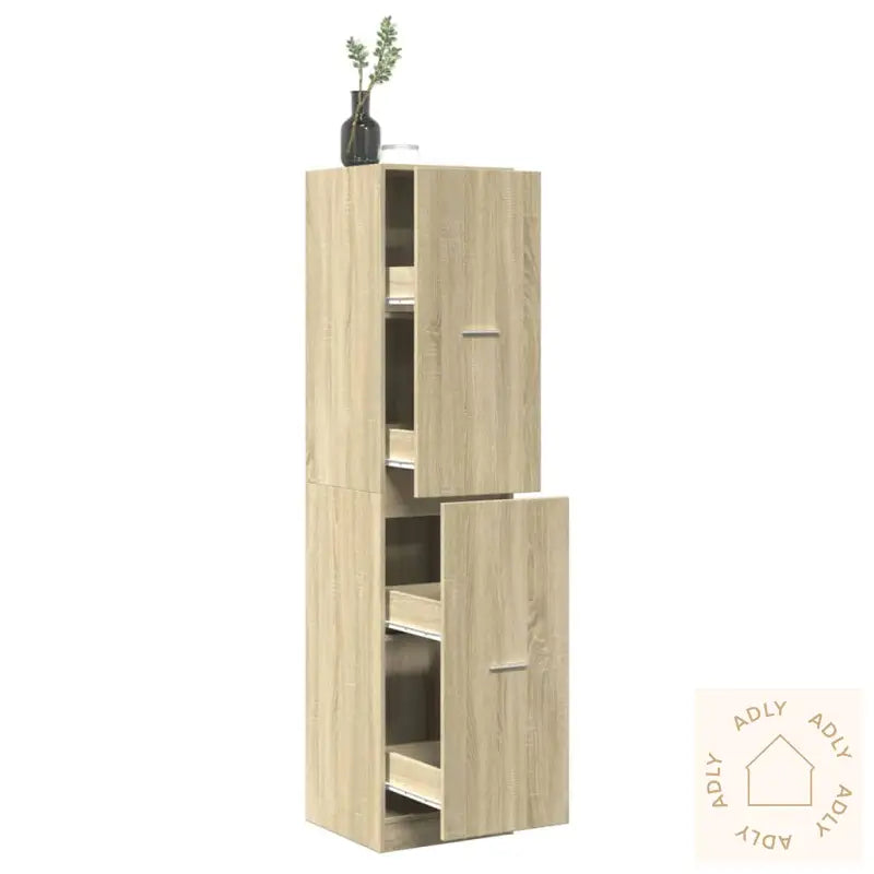 Apotekskap Sonoma Eik 40X41X174,5 Cm Konstruert Tre