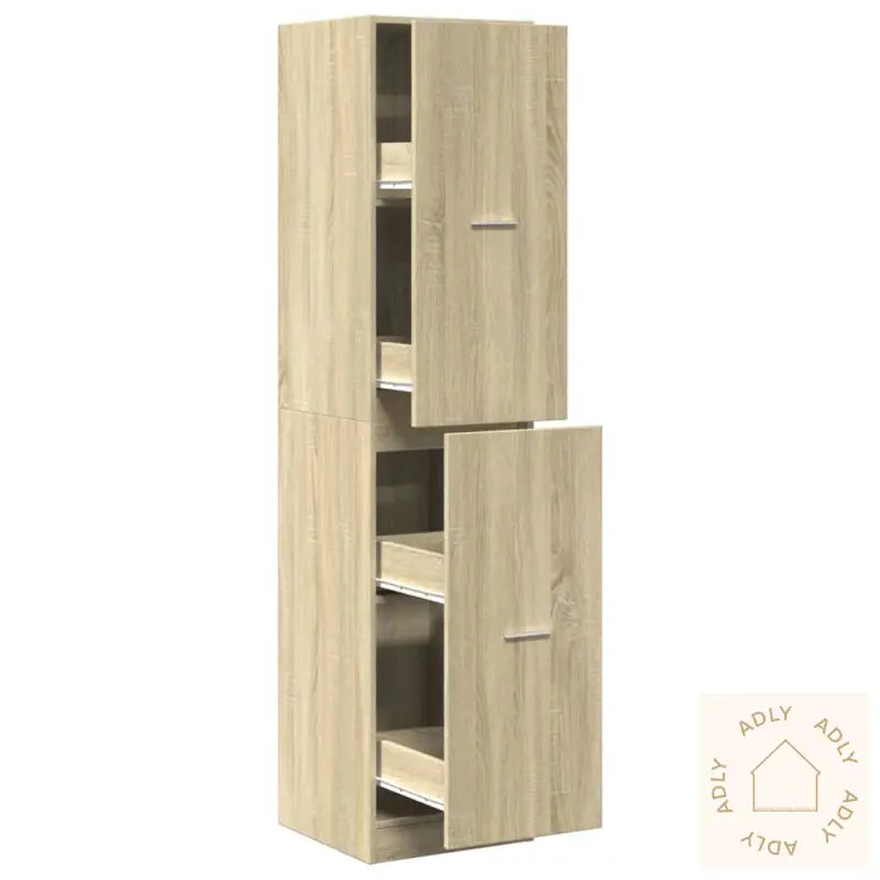 Apotekskap Sonoma Eik 40X41X174,5 Cm Konstruert Tre