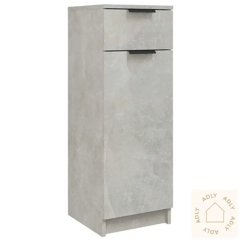 Baderomsskap Betonggrå 32X34X90 Cm Konstruert Tre