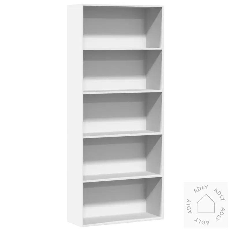 Bokhylle Hvit 80X30X189 Cm Konstruert Tre