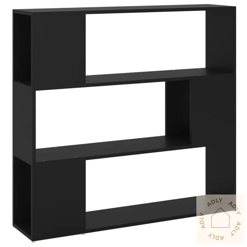 Bokhylle/Romdeler Svart 100X24X94 Cm Sponplate