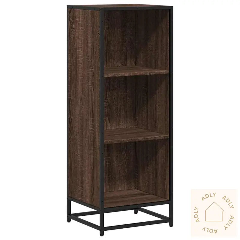 Bokhylle Brun Eik 40X35X107,5 Cm Konstruert Tre