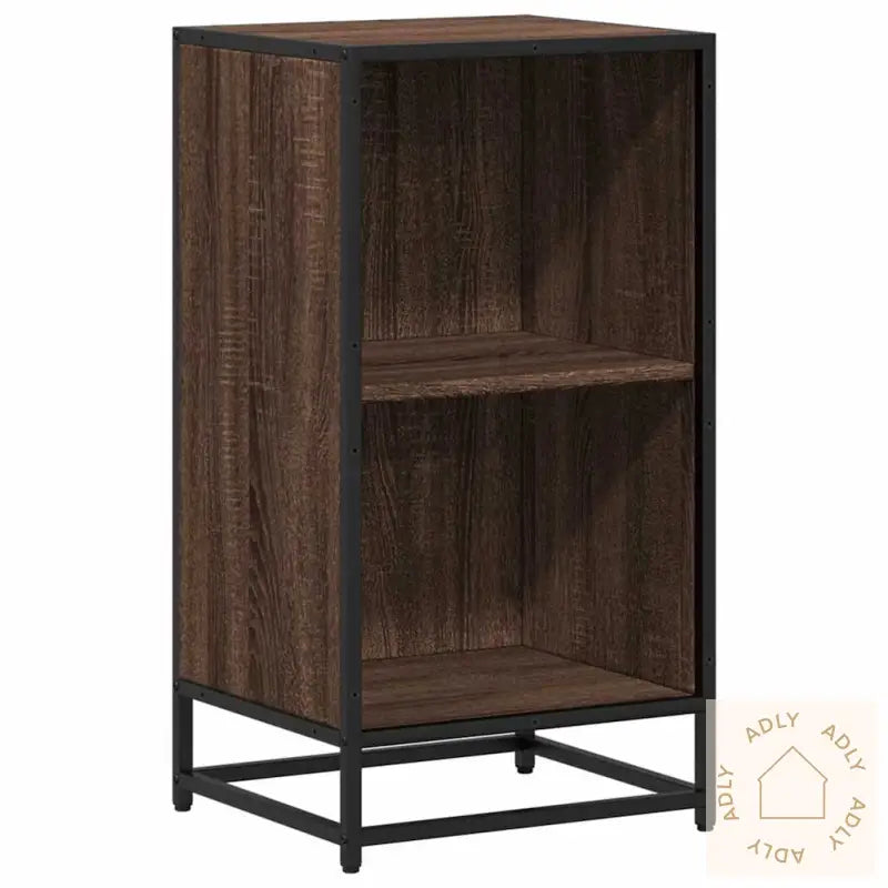 Bokhylle Brun Eik 40X35X76 Cm Konstruert Tre