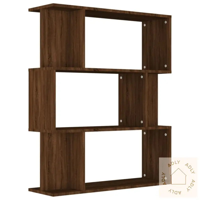 Bokhylle/Romdeler Brun Eik 80X24X96 Cm Konstruert Tre