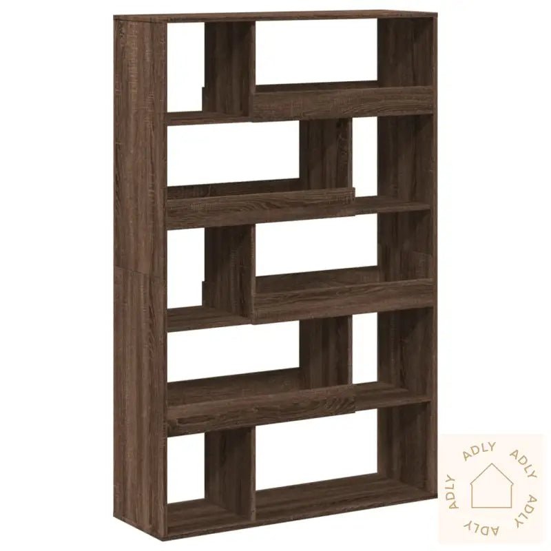 Bokhylle Brun Eik 100X33X156,5 Cm Konstruert Tre