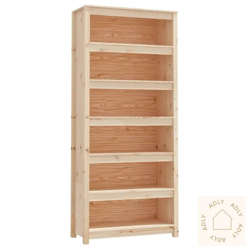 Bokhylle 80X35X183 Cm Heltre Furu