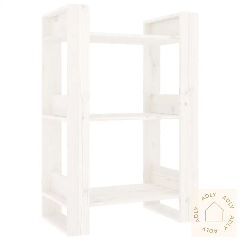 Bokhylle/Romdeler Hvit 60X35X91 Cm Heltre Furu