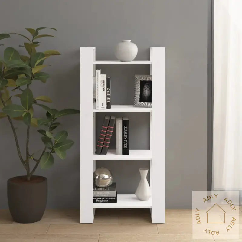 Bokhylle/Romdeler Hvit 60X35X125 Cm Heltre