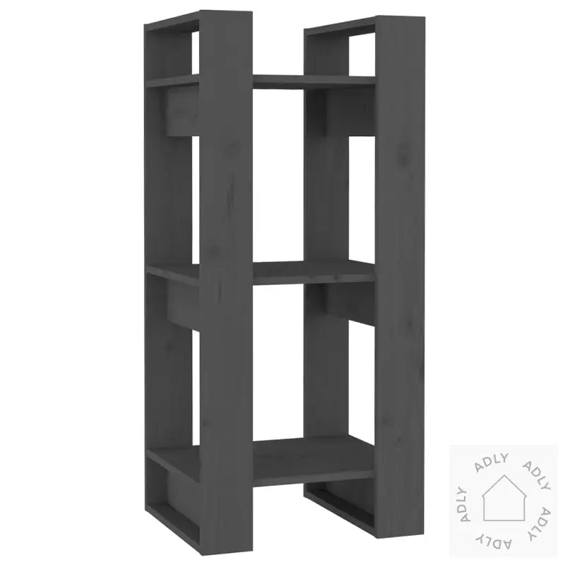 Bokhylle/Romdeler Grå 41X35X91 Cm Heltre Furu
