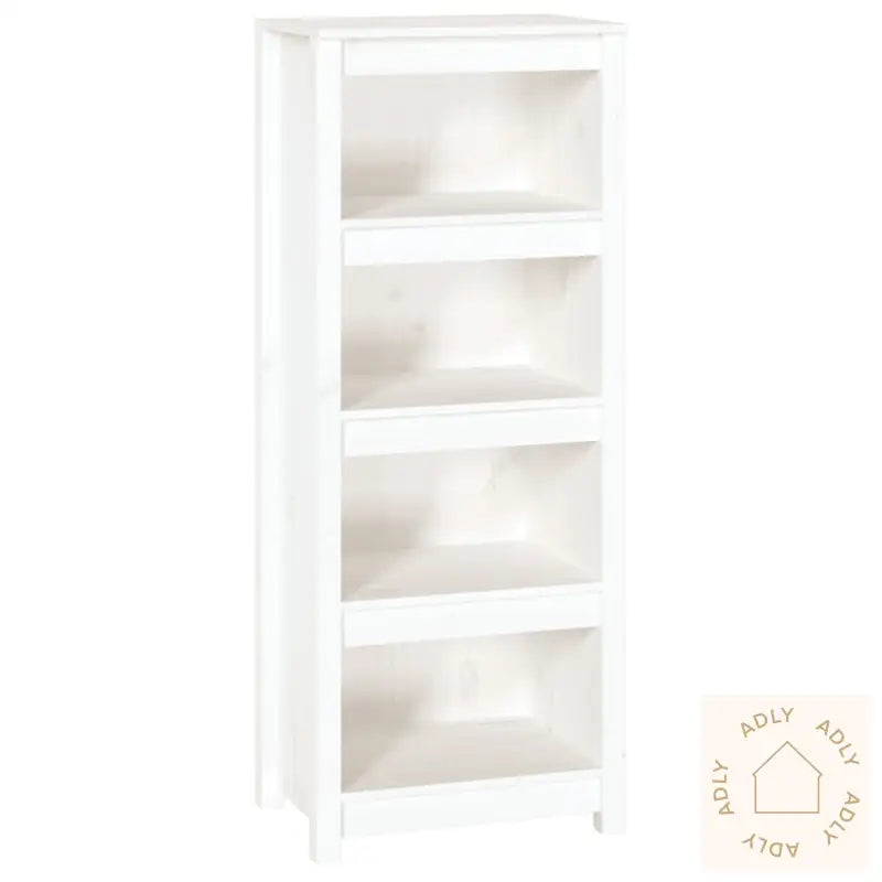 Bokhylle Hvit 50X35X125,5 Cm Heltre Furu