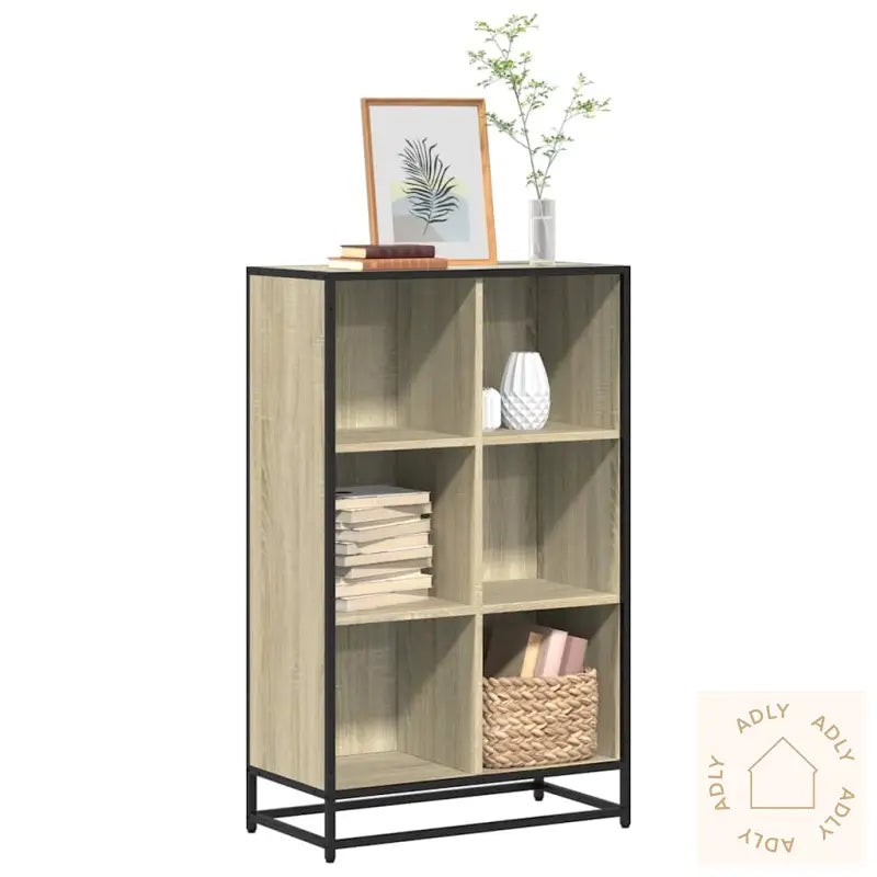Bokhylle Sonoma Eik 65,5X33X107,5 Cm Konstruert Tre