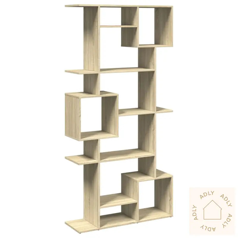 Bokhylle Sonoma Eik 92X29X188 Cm Konstruert Tre