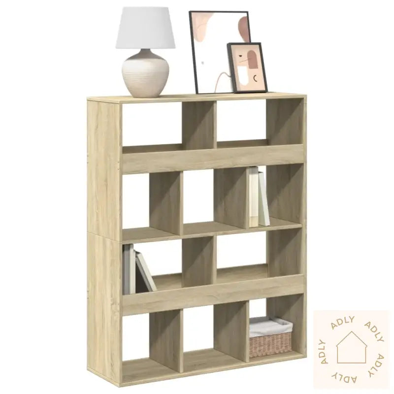 Bokhylle Sonoma Eik 100X33X125,5 Cm Konstruert Tre