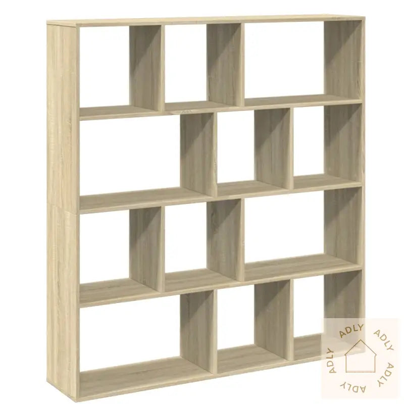 Bokhylle Sonoma Eik 132X29X141,5 Cm Konstruert Tre