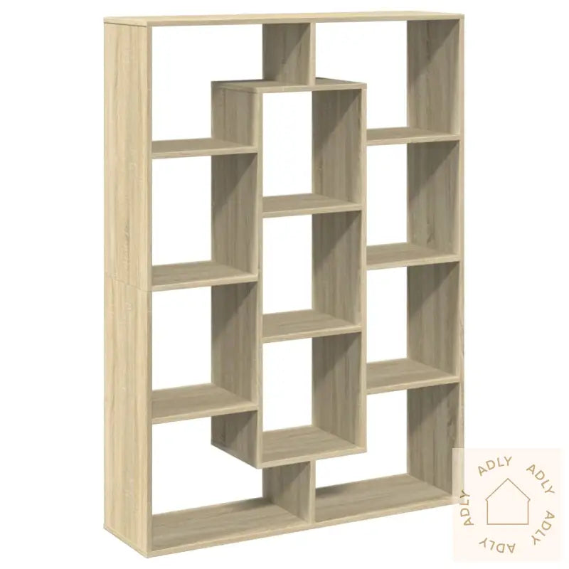 Bokhylle Sonoma Eik 102X29X143 Cm Konstruert Tre