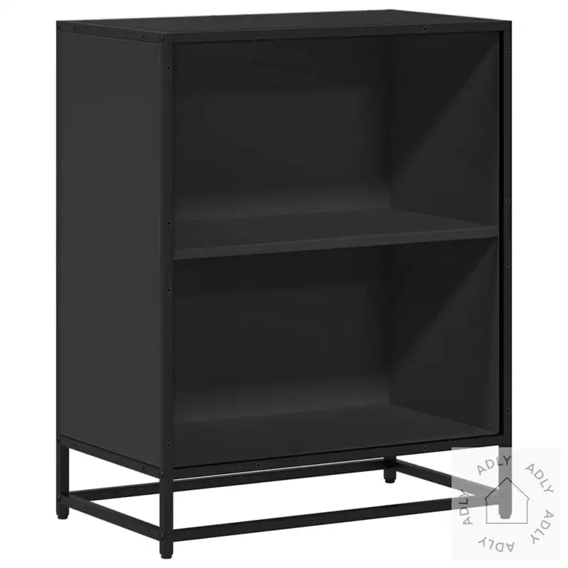 Bokhylle Svart 60X35X76 Cm Konstruert Tre