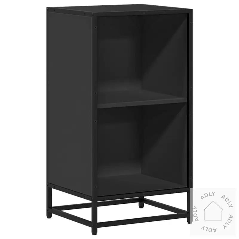Bokhylle Svart 40X35X76 Cm Konstruert Tre