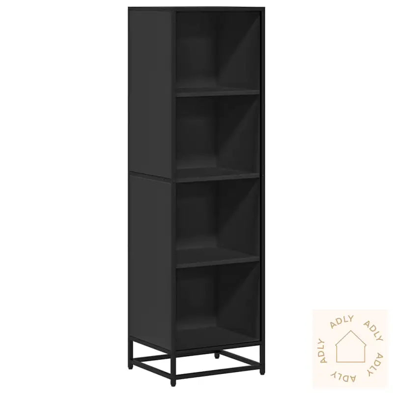 Bokhylle Svart 40X35X139 Cm Konstruert Tre