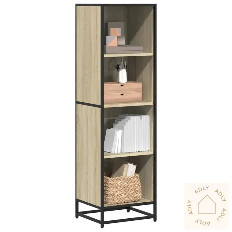 Bokhylle Sonoma Eik 40X35X139 Cm Konstruert Tre