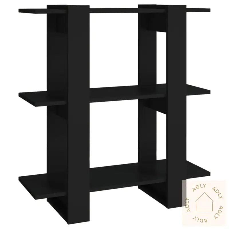Bokhylle/Romdeler Svart 80X30X87 Cm
