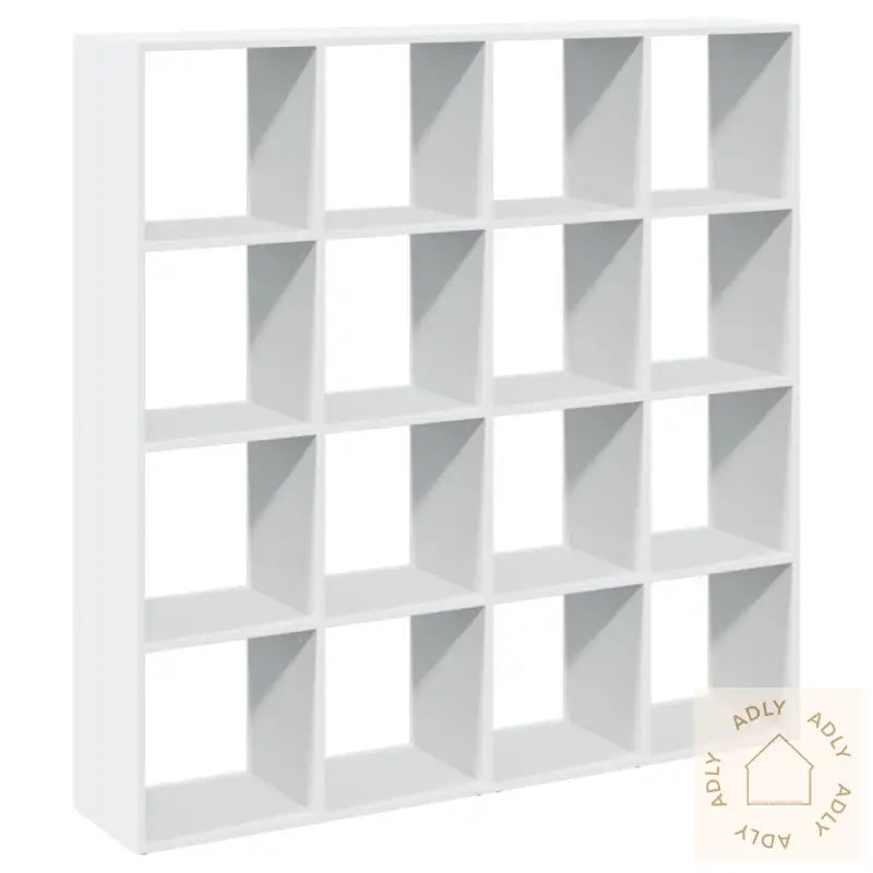 Bokhylle Hvit 137,5X29X137,5 Cm Konstruert Tre