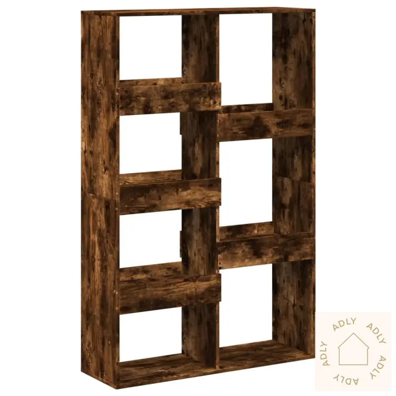 Bokhylle Røkt Eik 100X33X155,5 Cm Konstruert Tre