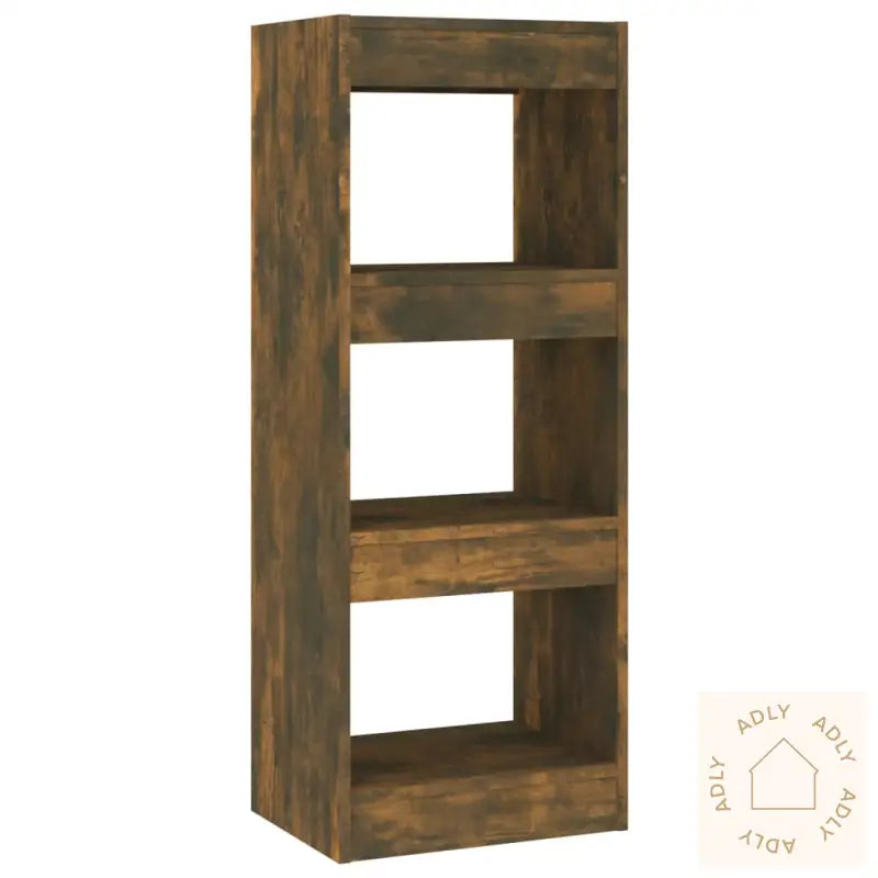 Bokhylle/Romdeler Røkt Eik 40X30X103 Cm Konstruert Tre