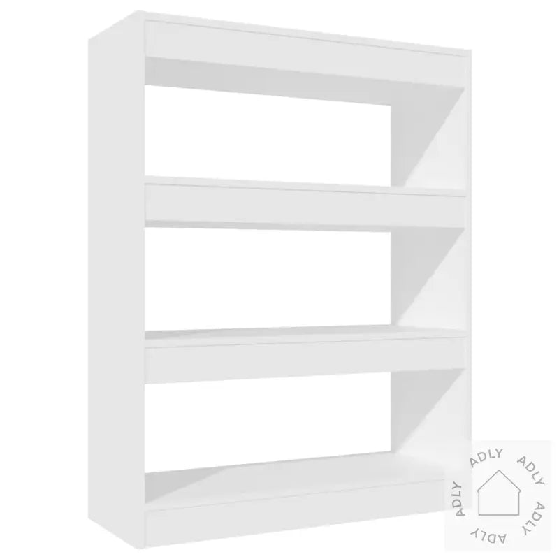 Bokhylle/Romdeler Hvit 80X30X103 Cm Konstruert Tre