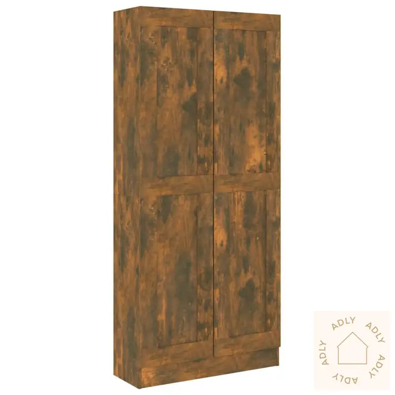 Bokhylle Røkt Eik 82,5X30,5X185,5 Cm Konstruert Tre