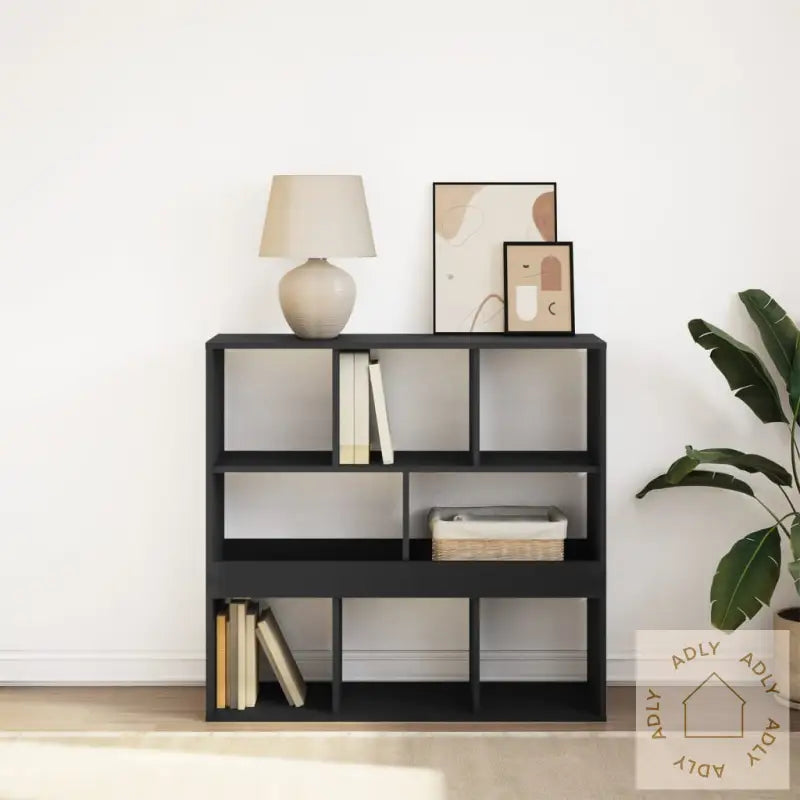 Bokhylle/Romdeler Svart 100X33X94,5 Cm