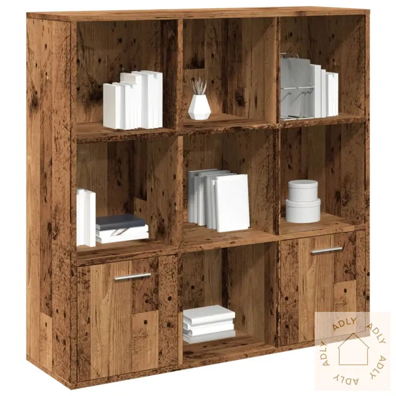 Bokhylle Gammelt Tre 98X29X97,5 Cm Konstruert Tre