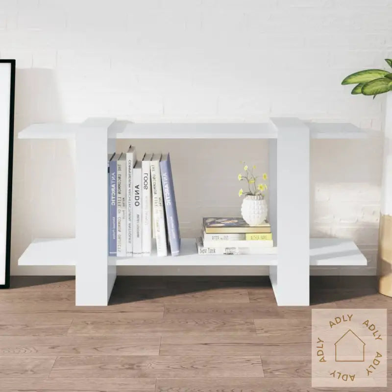 Bokhylle Hvit 100X30X51 Cm Konstruert Tre