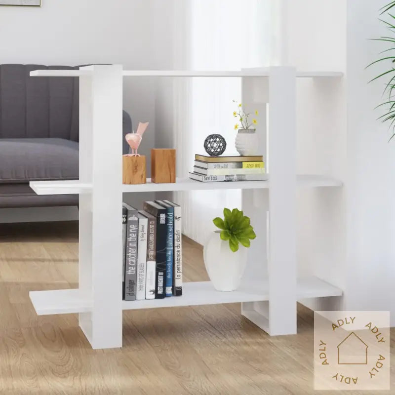 Bokhylle/Romdeler Hvit 100X30X87 Cm