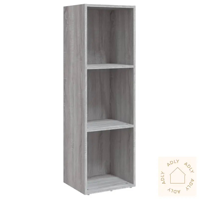 Bokhylle/Tv-Benk Grå Sonoma 36X30X114 Cm Konstruert Tre