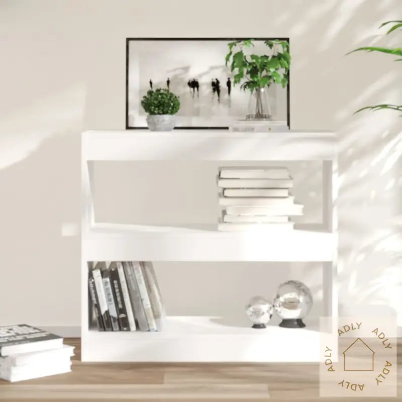 Bokhylle/Romdeler Hvit 80X30X72 Cm