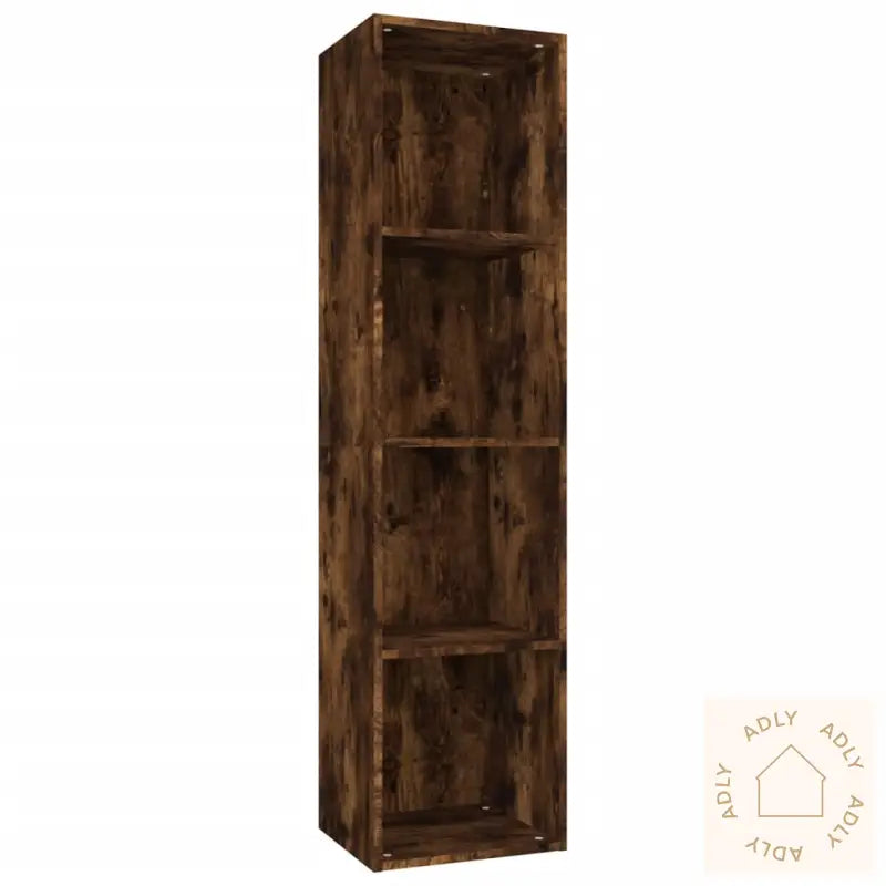 Bokhylle/Tv-Benk Røkt Eik 36X30X143 Cm Konstruert Tre