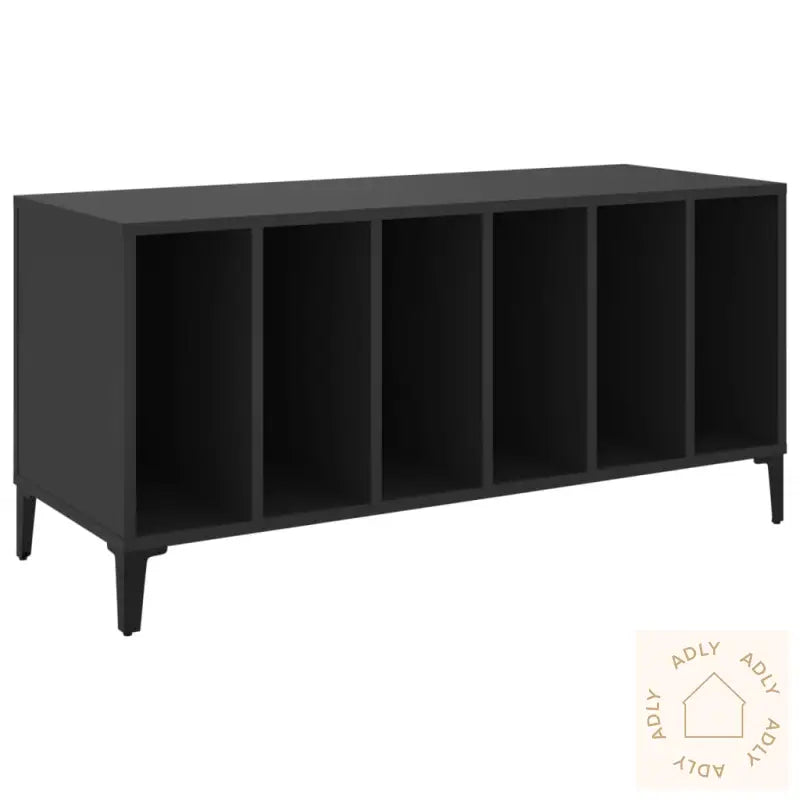 Hifi-Benk Svart 100X38X48 Cm Konstruert Tre