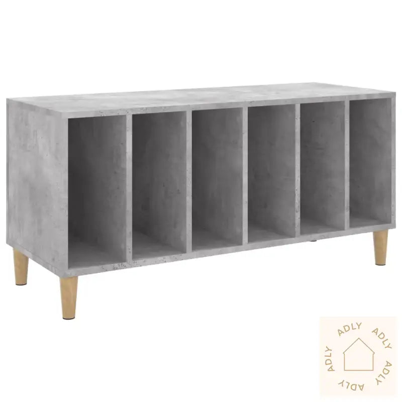 Hifi-Benk Betonggrå 100X38X48 Cm Konstruert Tre