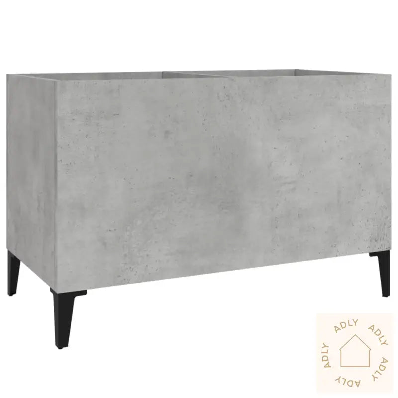 Hifi-Benk Betonggrå 74,5X38X48 Cm Konstruert Tre