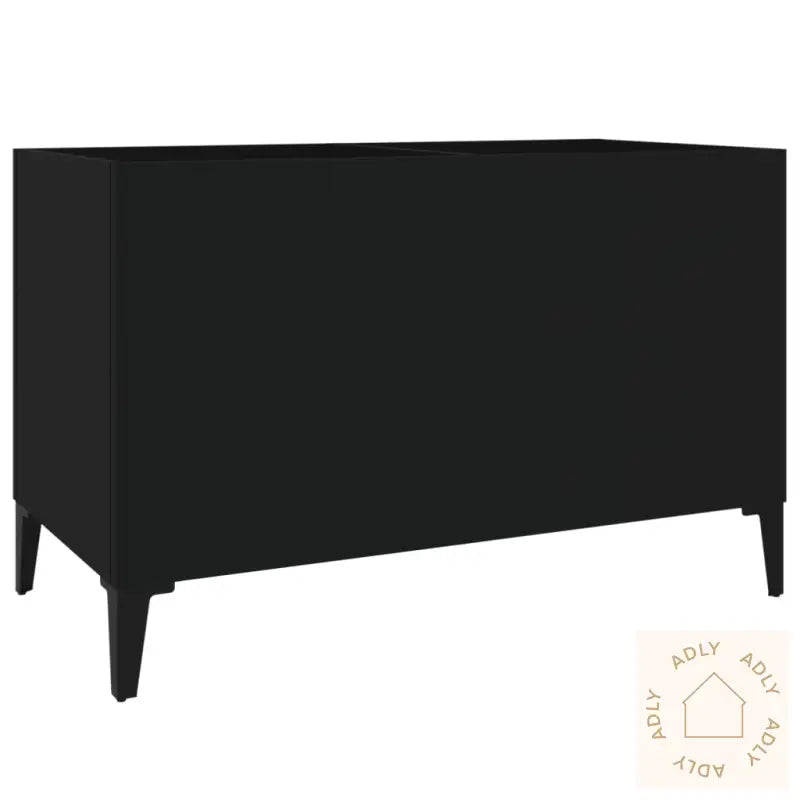 Hifi-Benk Svart 74,5X38X48 Cm Konstruert Tre