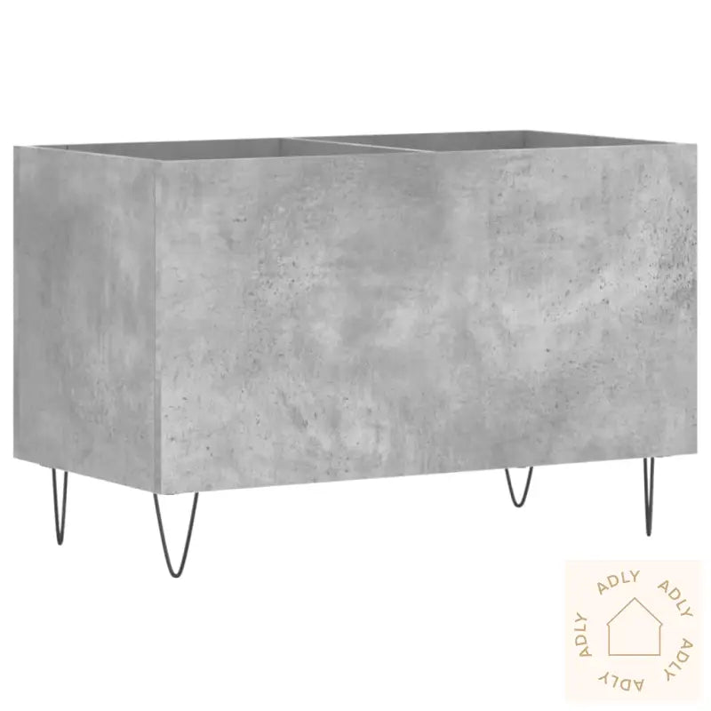 Hifi-Benk Betonggrå 74,5X38X48 Cm Konstruert Tre