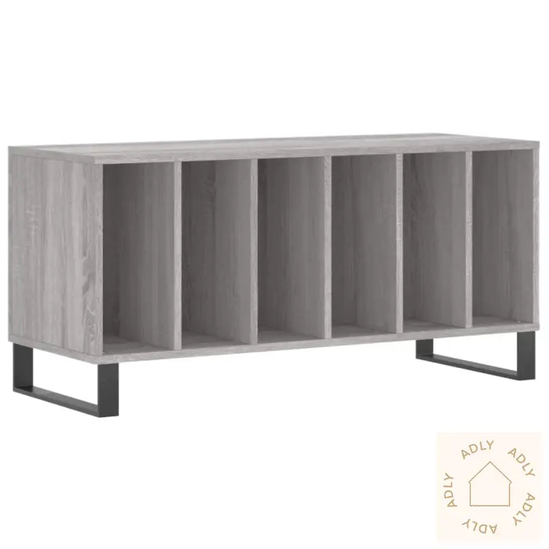 Hifi-Benk Grå Sonoma 100X38X48 Cm Konstruert Tre