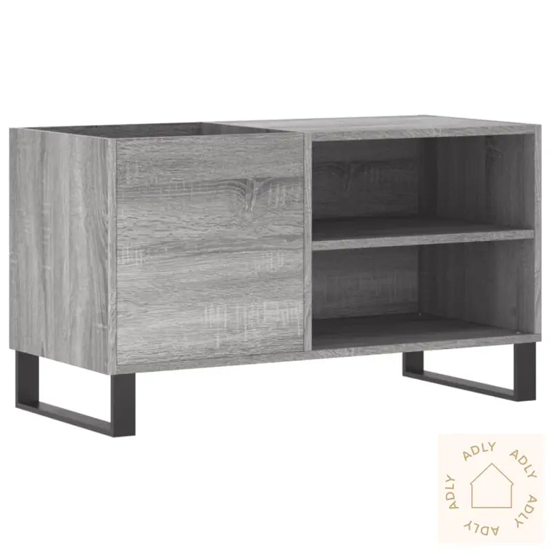 Hifi-Benk Grå Sonoma 85X38X48 Cm Konstruert Tre