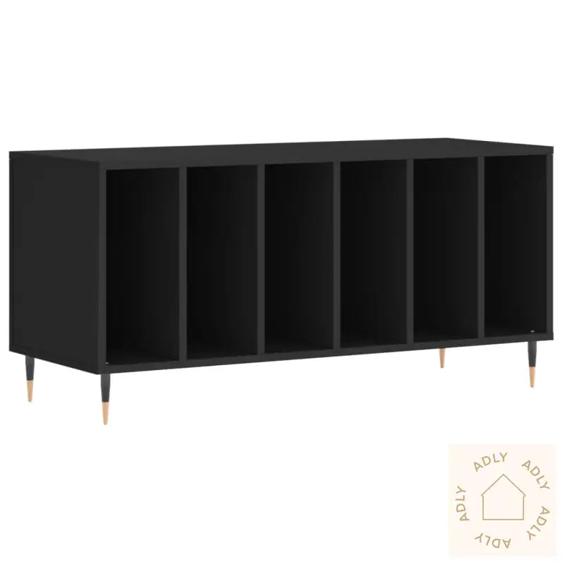Hifi-Benk Svart 100X38X48 Cm Konstruert Tre