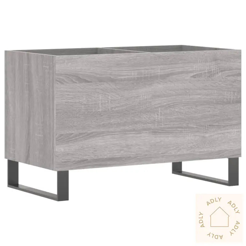 Hifi-Benk Grå Sonoma 74,5X38X48 Cm Konstruert Tre