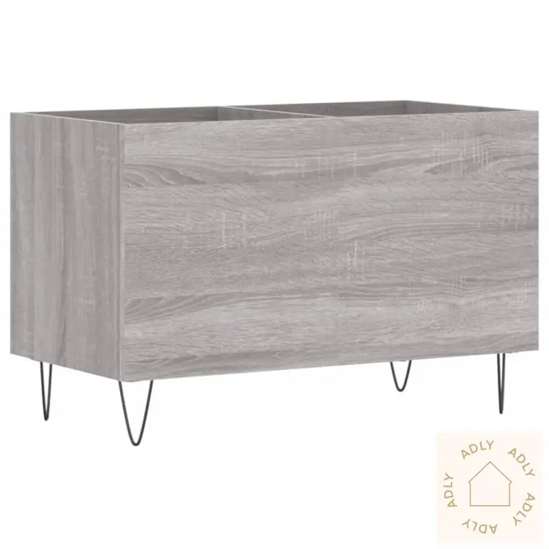 Hifi-Benk Grå Sonoma 74,5X38X48 Cm Konstruert Tre