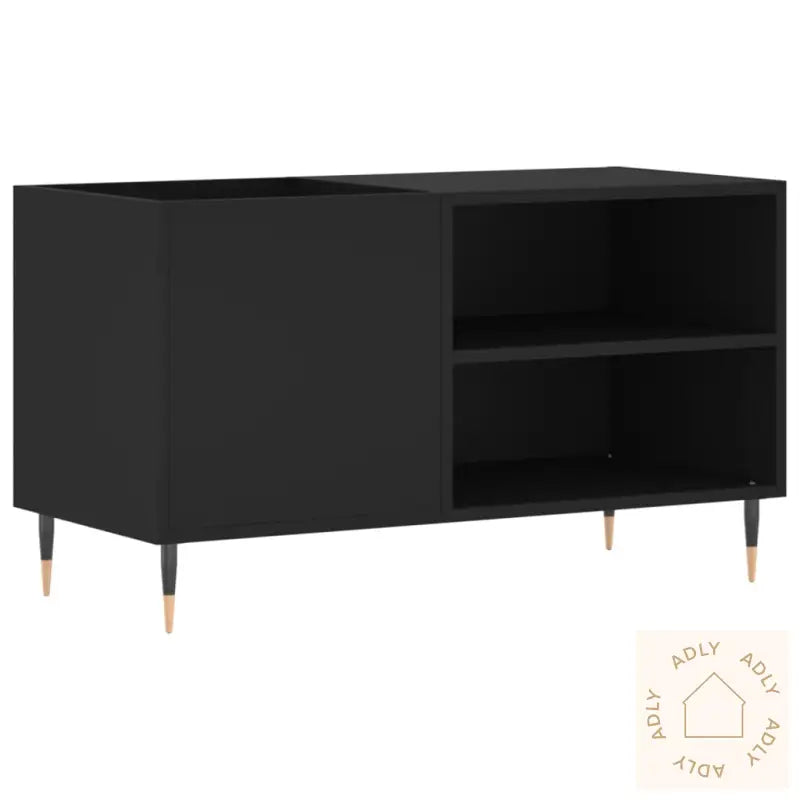 Hifi-Benk Svart 85X38X48 Cm Konstruert Tre