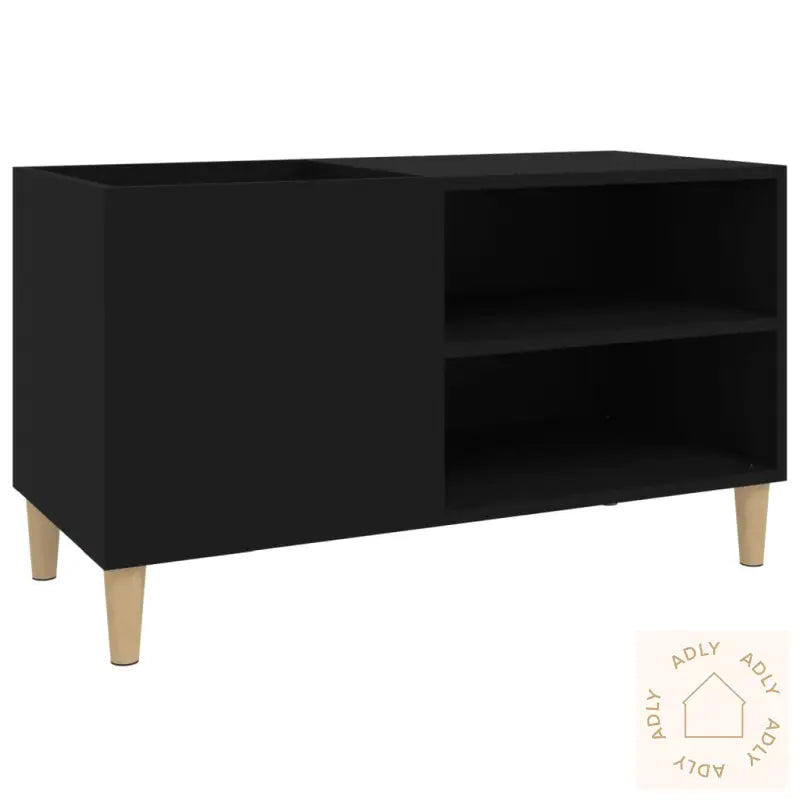 Hifi-Benk Svart 84,5X38X48 Cm Konstruert Tre